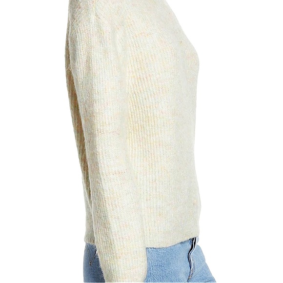 BP size Xs from Nordstrom fuzzy cream marl sweater with rainbow speckles EUC - Picture 3 of 16